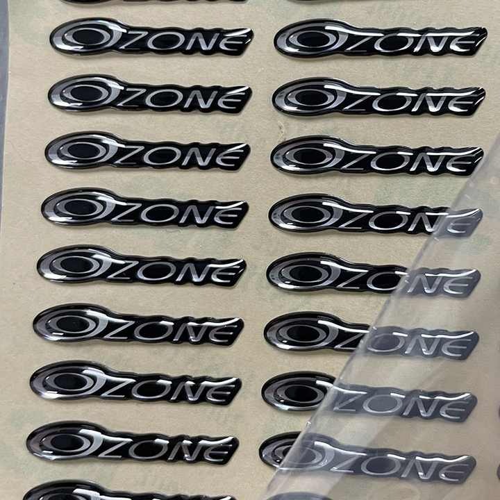 Custom 3d dome logo labels clear epoxy resin sticker for sunglasses
