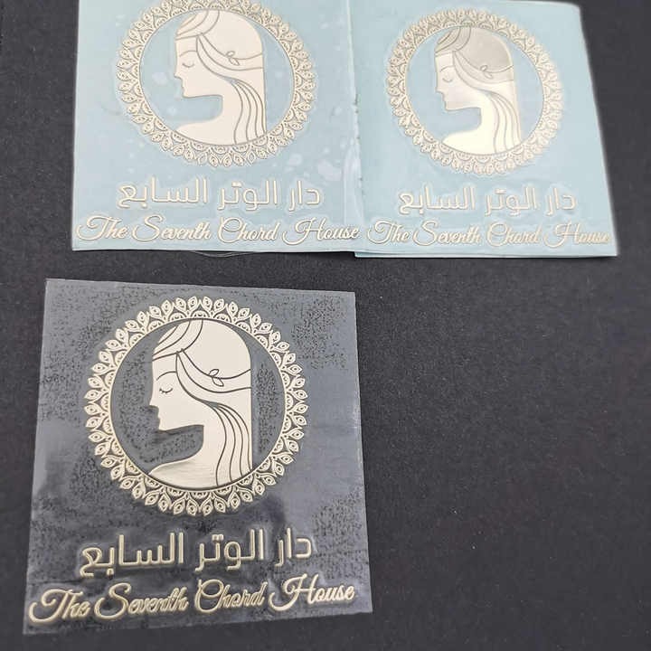 Custom Electroforming 3D Label Sticker Metal Nickel Sticker Label Logo With Transfer Sticker