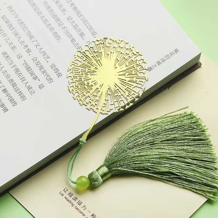 Design Print Personalized Stainless Steel/brass Book Mark Diy Tassels Cute Metal 3D Bookmark