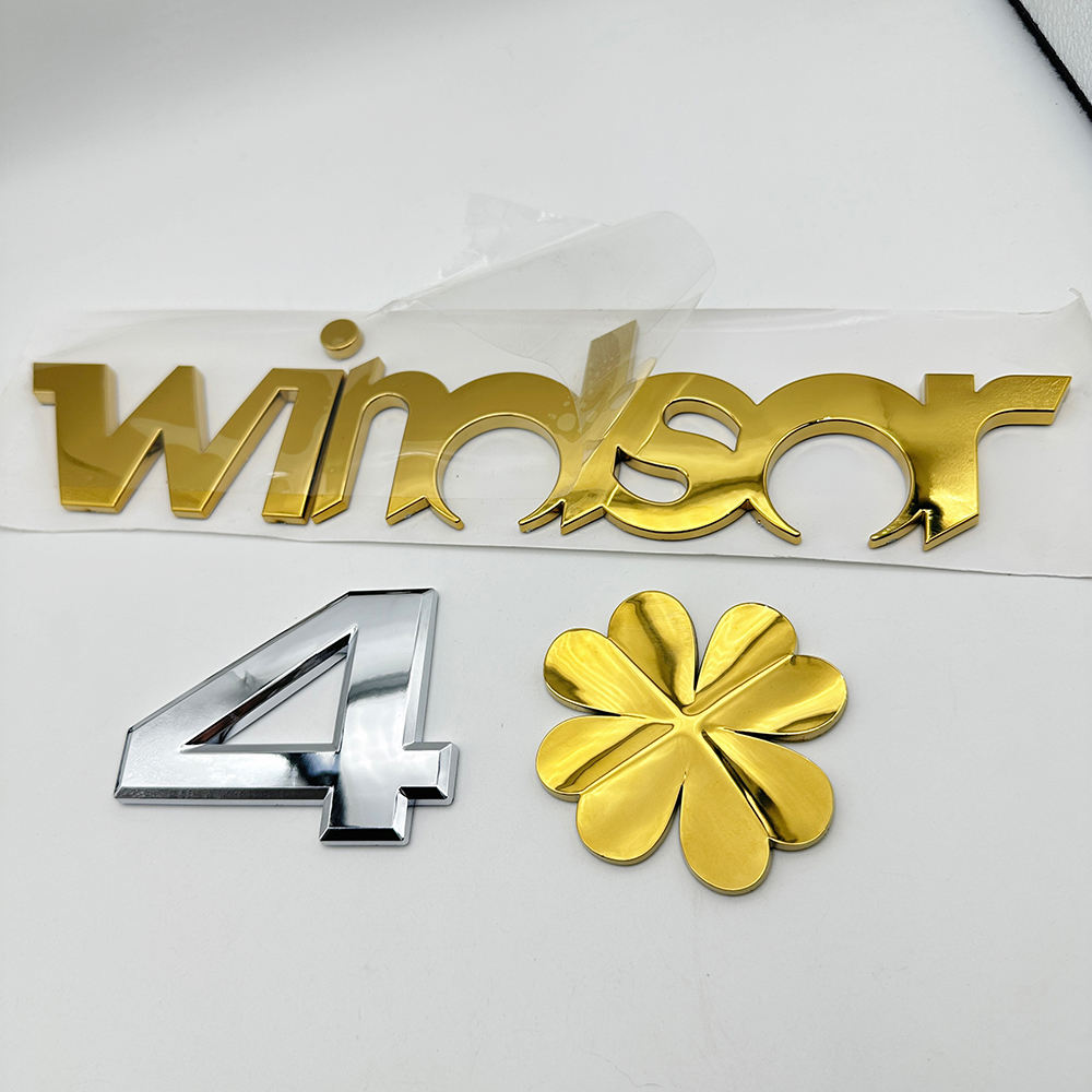 Sales Car Accessories Custom Design Chrome Plated Auto Car Logo Nameplates 3d Emblem Badge