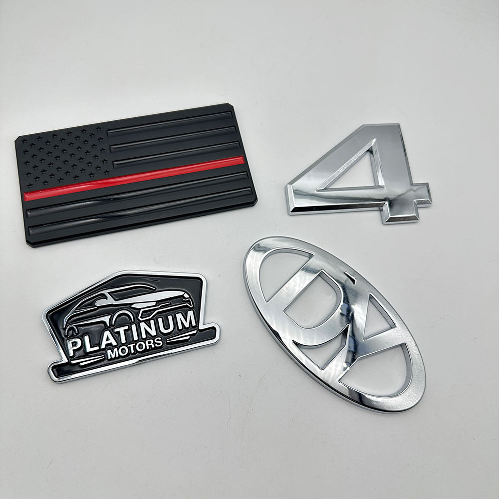 Sales Car Accessories Custom Design Chrome Plated Auto Car Logo Nameplates 3d Emblem Badge