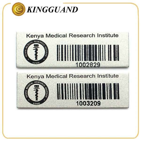  Custom cheap attractive aluminum barcode label